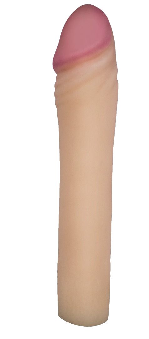 Телесная насадка-удлинитель из неоскин - 20 см. 1