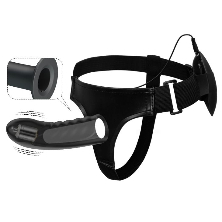 Полый страпон с вибрацией Marvin - 16,2 см. 2