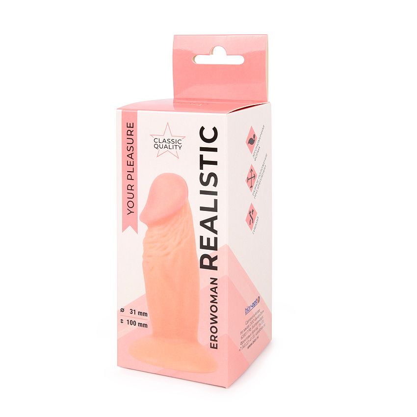 Реалистичный анальный фаллоимитатор Erowoman на присоске 5