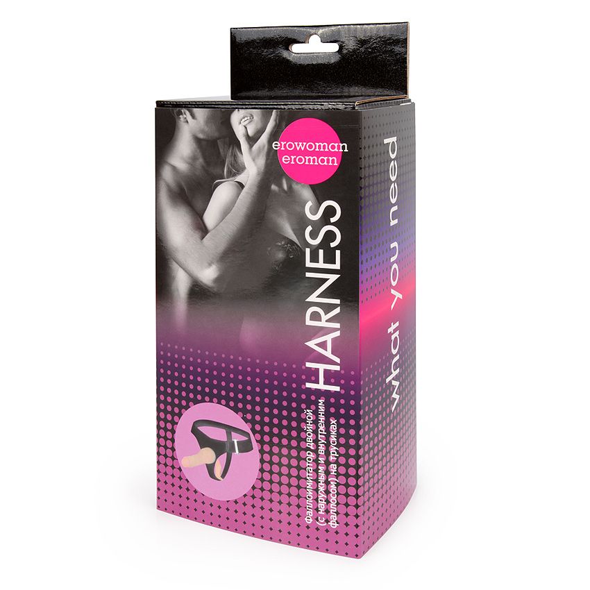 Страпон с вагинальной пробкой - 16,5 см. 3