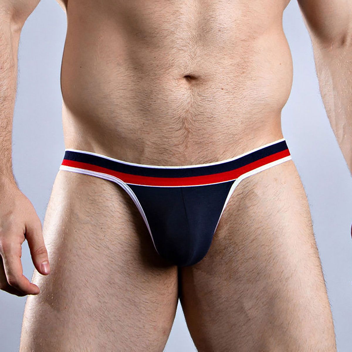 Мужские трусы-стринги Doreanse Rugby с резинкой в полоску 1