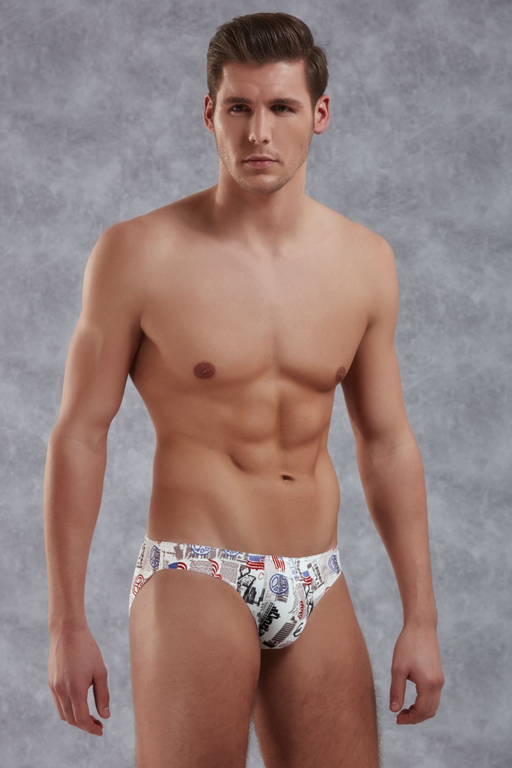 Мужские трусы-слипы с принтом Doreanse Newspaper 1