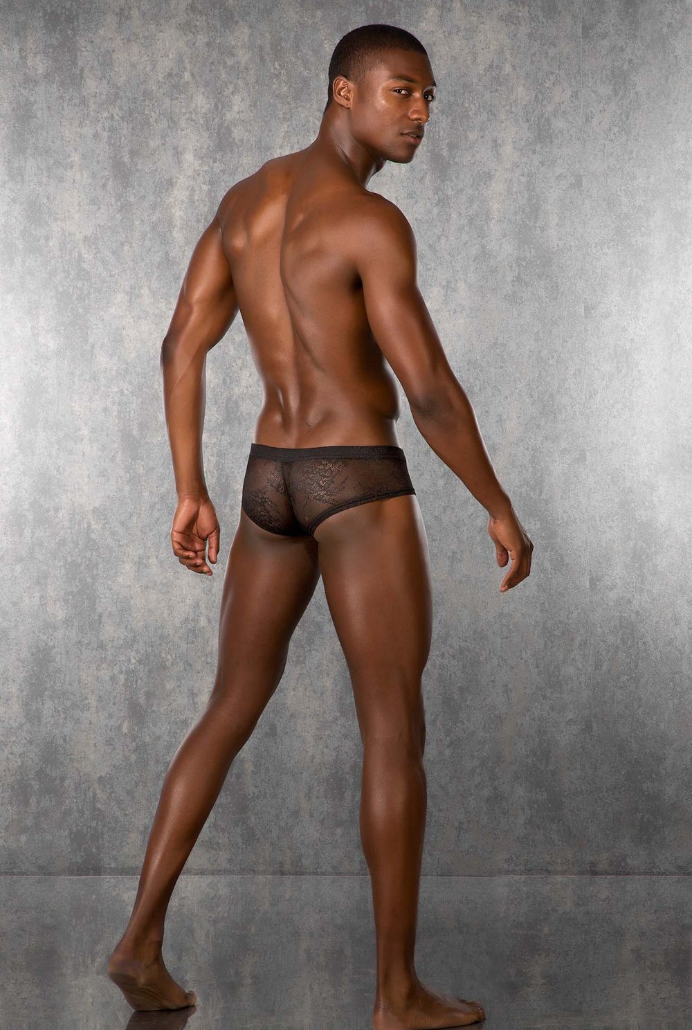 Черные укороченные ажурные боксеры Doreanse Black Lace 4