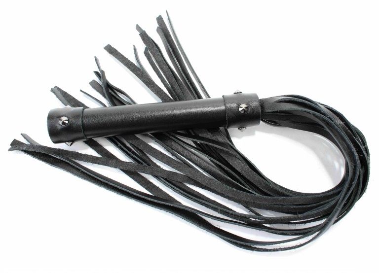 Черная длинная плеть с шипами - 60 см. 1