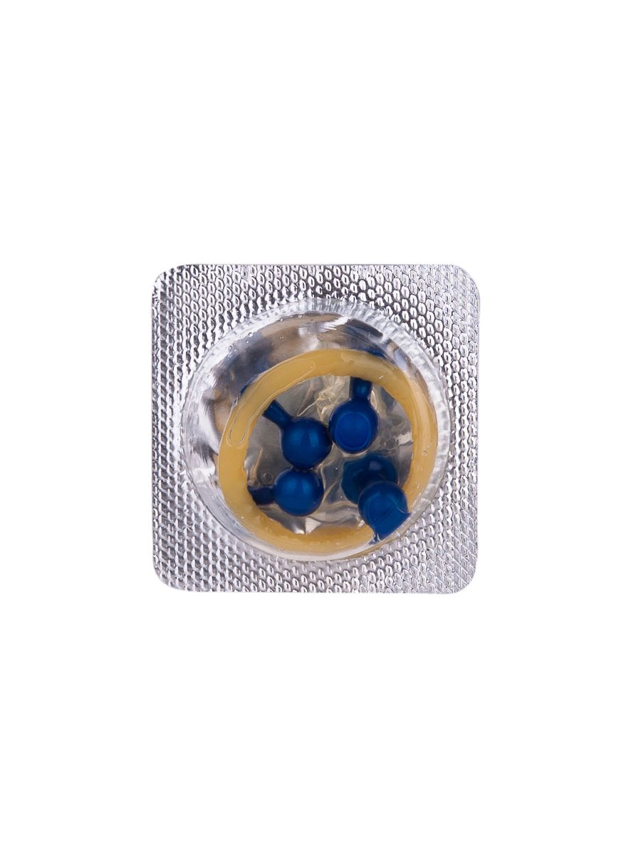 Стимулирующий презерватив-насадка Roll & Ball Cherry 4