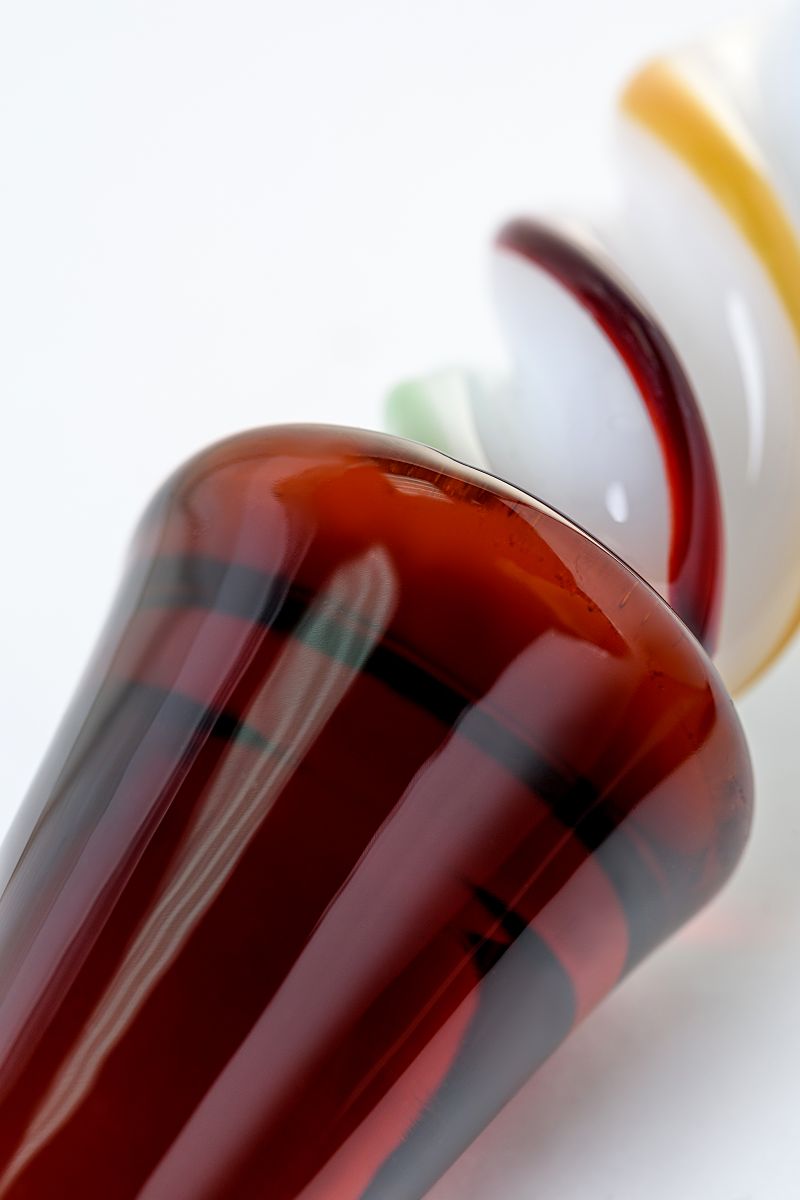 Коническая стеклянная анальная втулка Sexus Glass - 16 см. 5