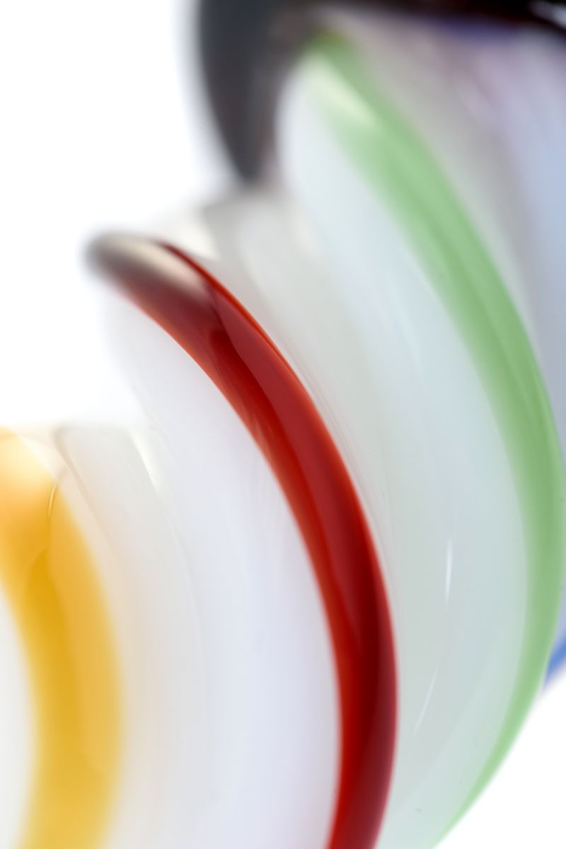 Коническая стеклянная анальная втулка Sexus Glass - 16 см. 6