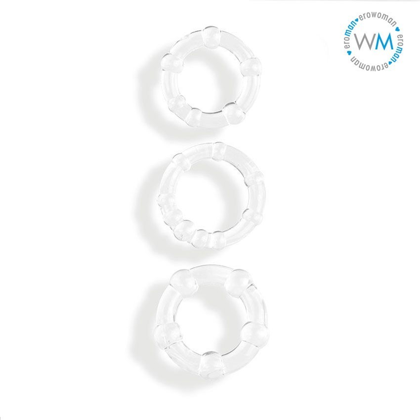 Набор из 3 прозрачных эрекционных колечек 2