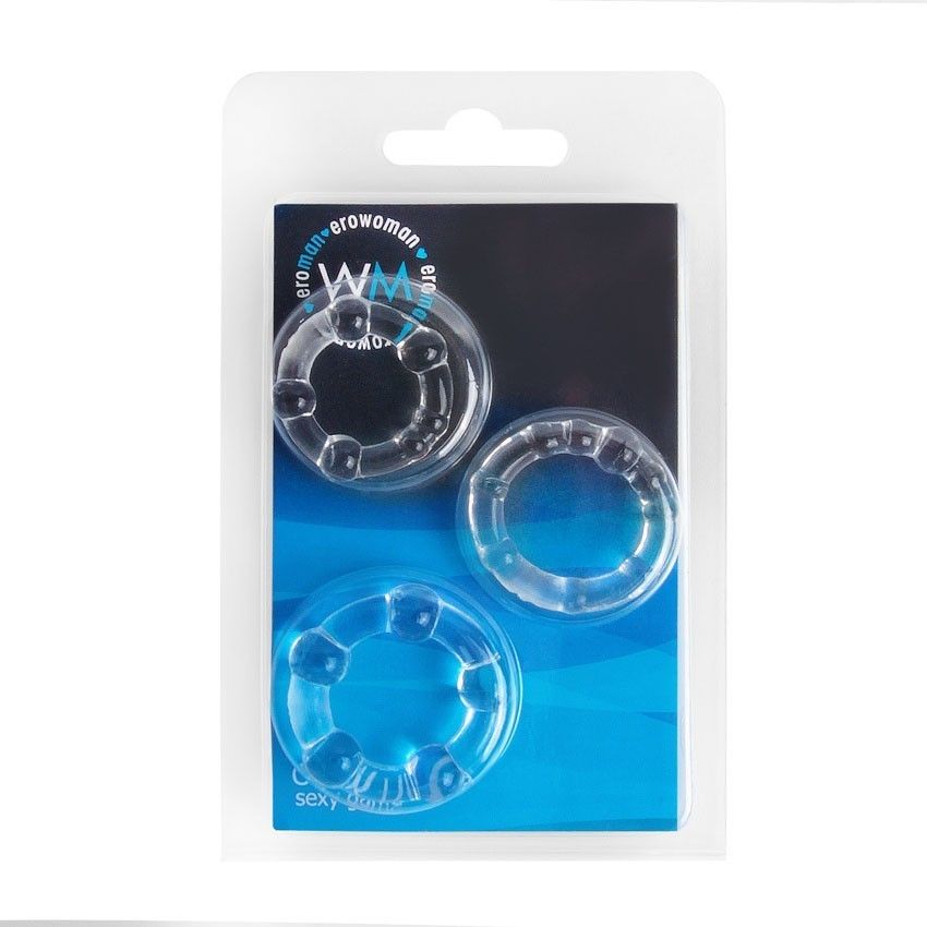 Набор из 3 прозрачных эрекционных колечек 4