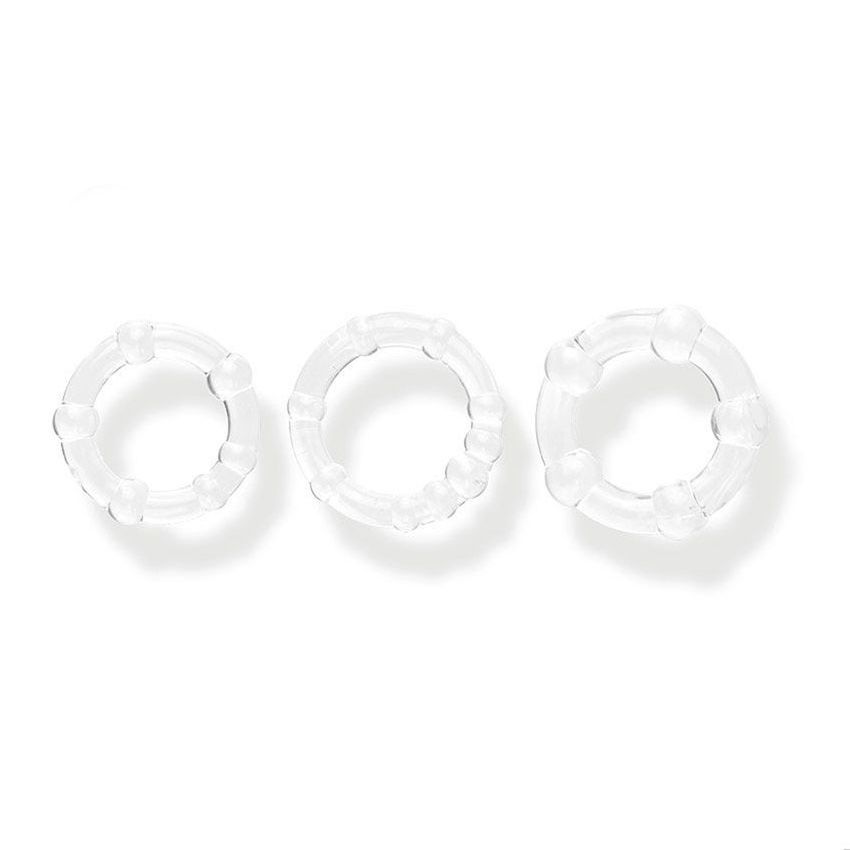 Набор из 3 прозрачных эрекционных колечек 5