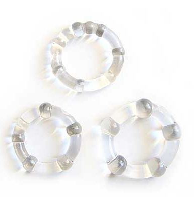 Набор из 3 прозрачных эрекционных колечек 1