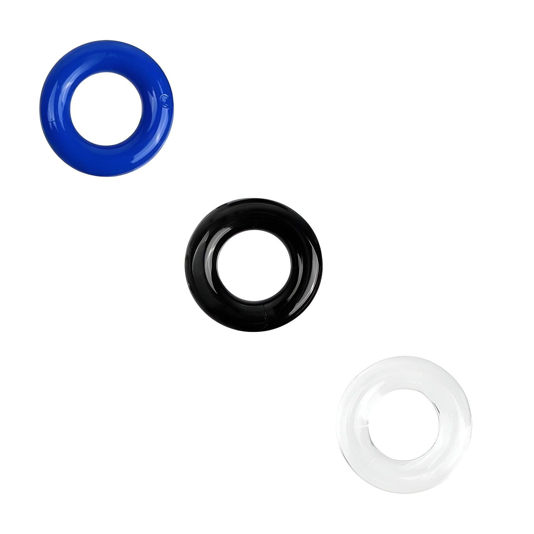 Набор из трех разноцветных эрекционных колец Erowoman-Eroman 4