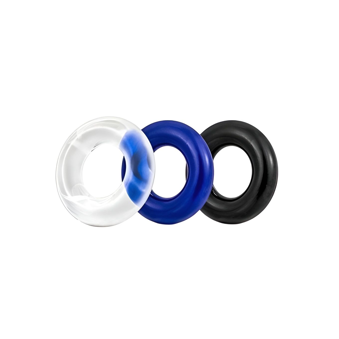 Набор из трех разноцветных эрекционных колец Erowoman-Eroman 5