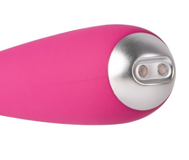 Ярко-розовый G-стимулятор IRIS Clitoral & G-spot Vibrator - 18 см. 5