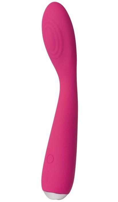 Ярко-розовый G-стимулятор IRIS Clitoral & G-spot Vibrator - 18 см. 1
