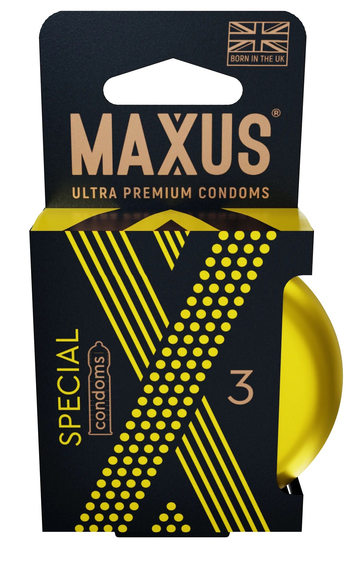 Презервативы с точками и рёбрами в железном кейсе MAXUS Special - 3 шт. 1
