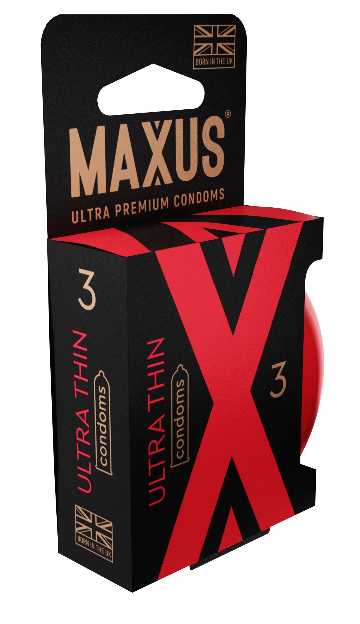 Ультратонкие презервативы в железном кейсе MAXUS Ultra Thin - 3 шт. 2