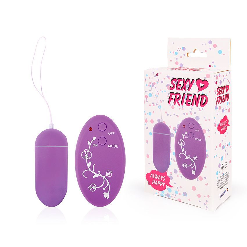 Фиолетовое виброяйцо Sexy Friend с 10 режимами вибрации 2