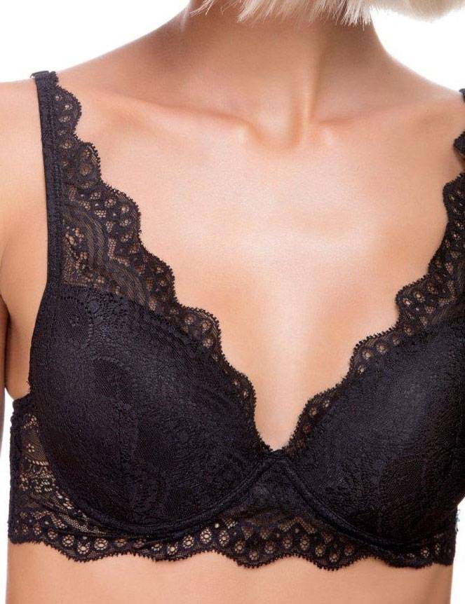 Бюстгальтер-бралетт с цветочным кружевом 7