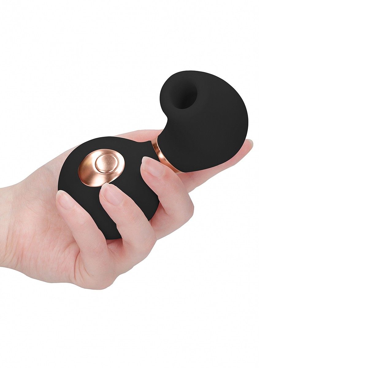 Черный клиторальный вакуум-волновой массажер Irresistible Invincible 3