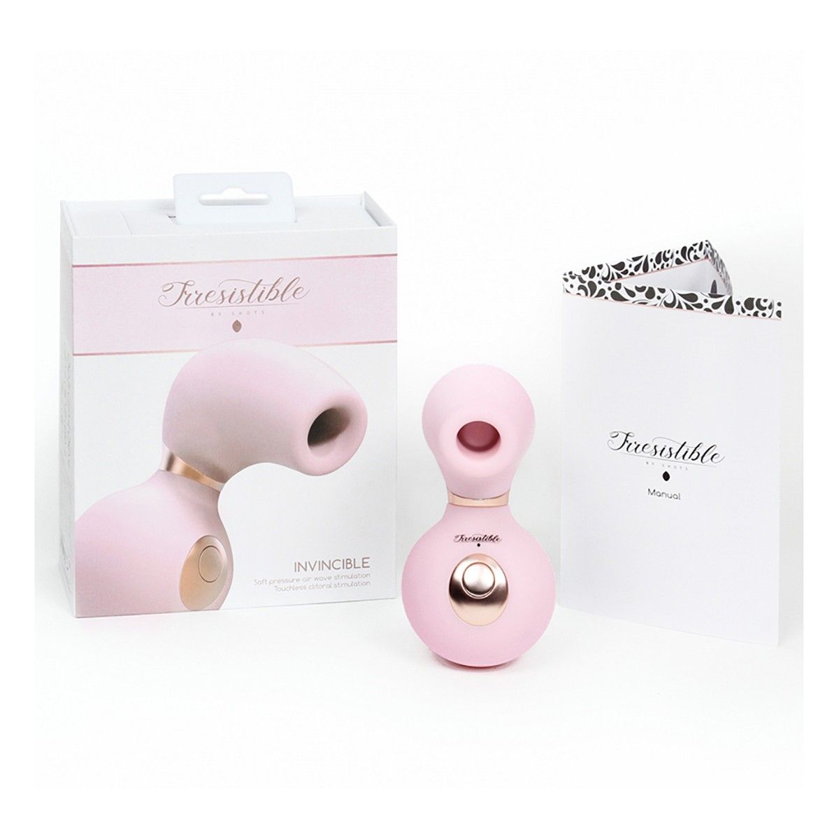 Розовый клиторальный вакуум-волновой массажер Irresistible Invincible 2