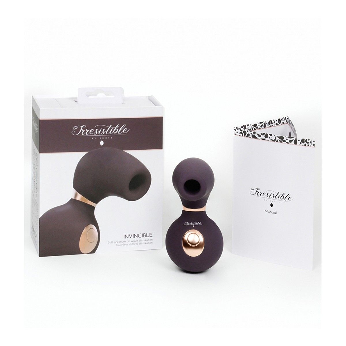 Фиолетовый клиторальный вакуум-волновой массажер Irresistible Invincible 2