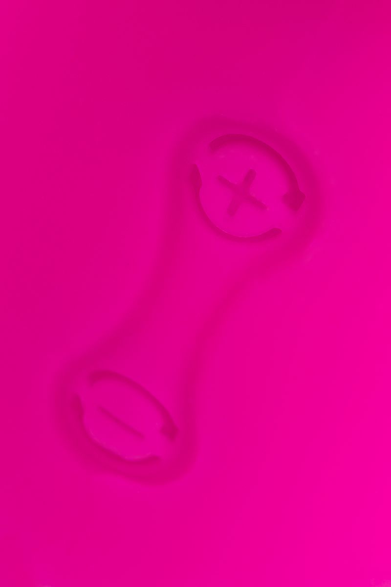 Розовый силиконовый вибратор с клиторальным стимулятором LIA - 19 см. 10