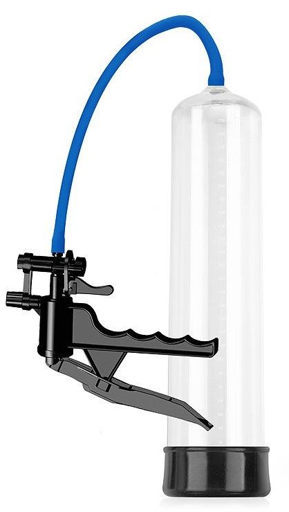 Прозрачная вакуумная помпа Sex Expert с ручным насосом 1