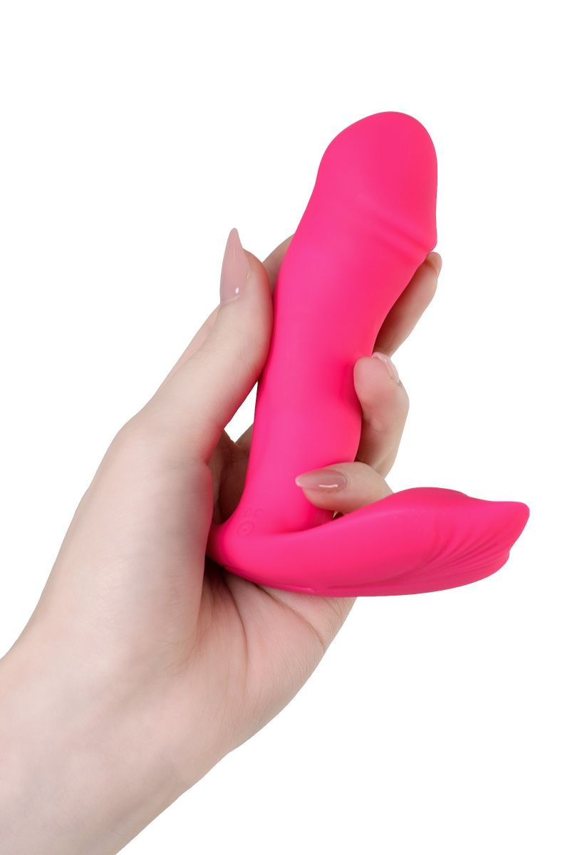 Розовый вибромассажер с голосовым управлением Tilly 13