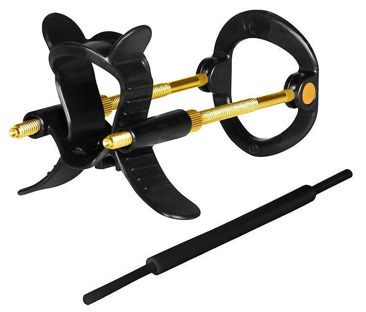 Черно-золотистый экстендер для пениса Sex Expert 1