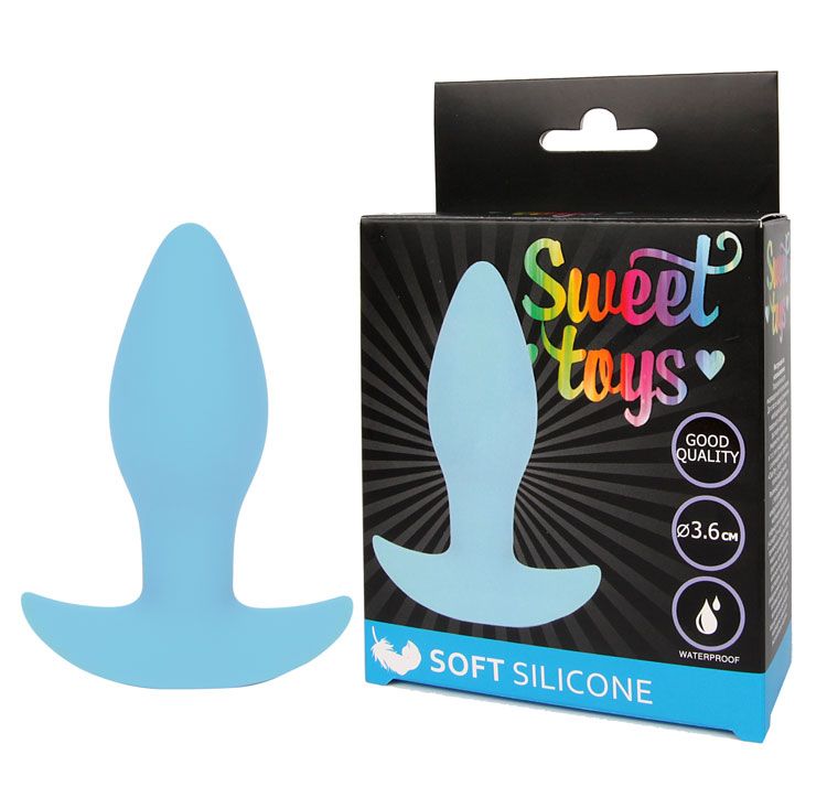 Голубая анальная втулка Sweet Toys - 8,5 см. 2