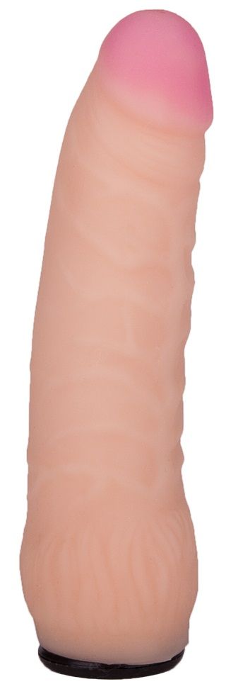 Телесная изогнутая насадка на Harness с коннектором BLACK LINE - 16 см. 1