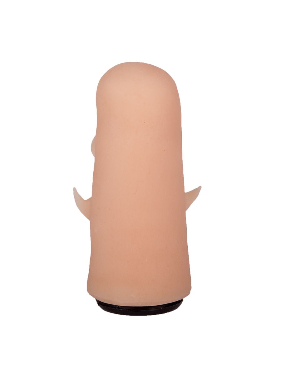 Черный пояс-трусики с двумя телесными насадками Soft-Dolli - 15,7 и 10 см. 8