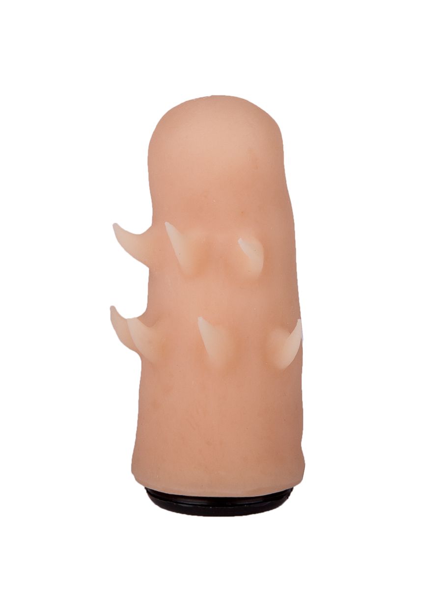 Черный пояс-трусики с двумя телесными насадками Soft-Dolli - 15,7 и 10 см. 9