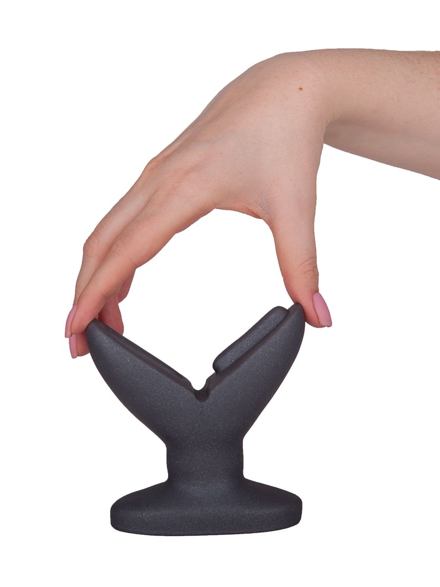 Анально-вагинальный плаг A Blooming tulip - 11 см. 6