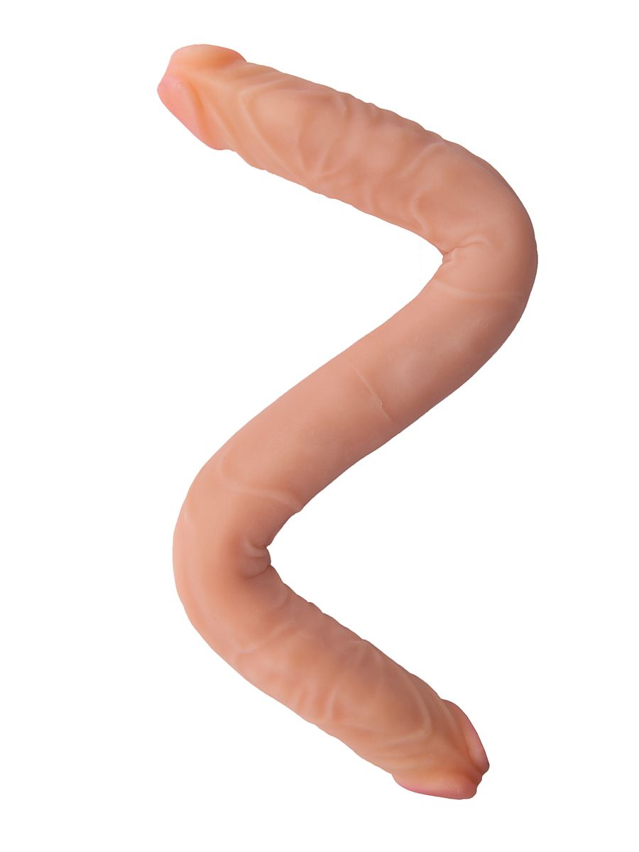 Двусторонний фаллоимитатор FLEX&FIX - 49,5 см. 2