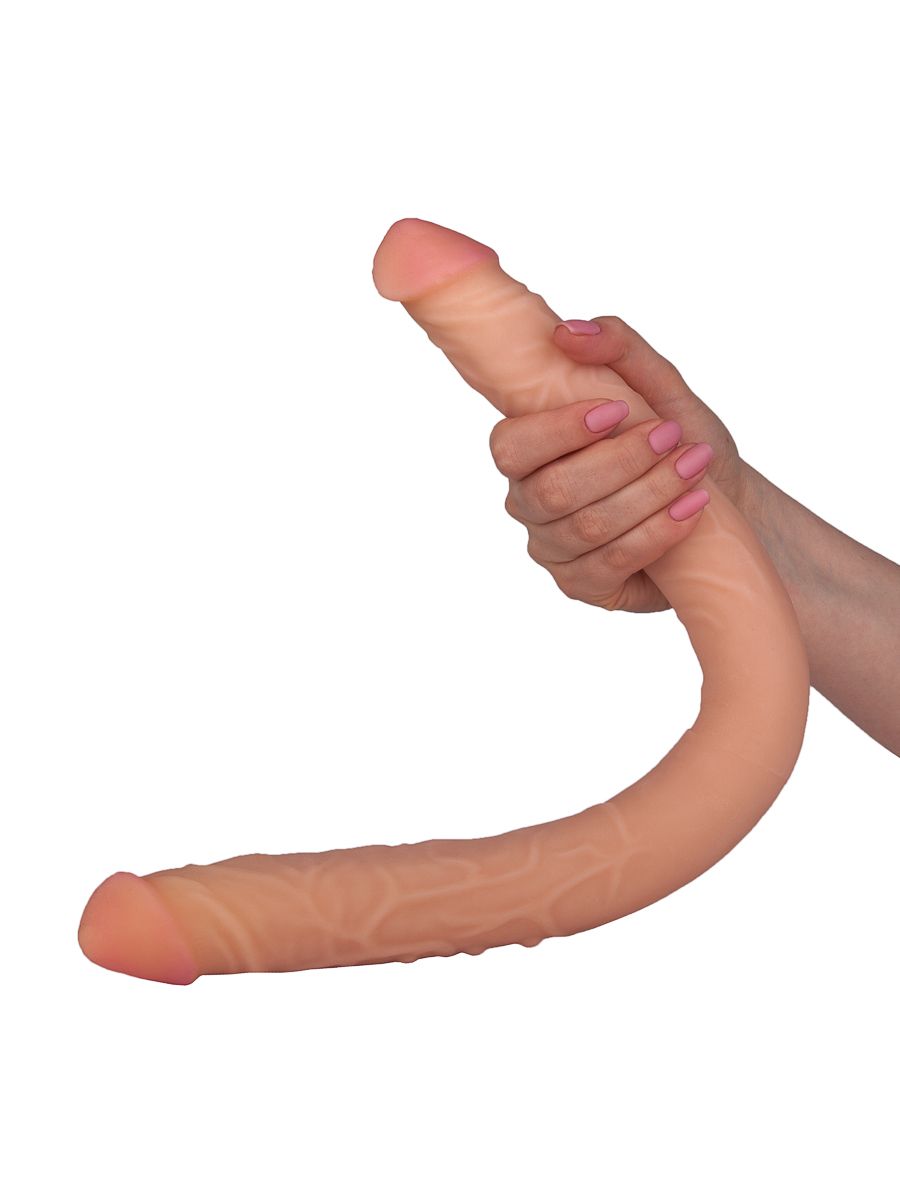 Двусторонний фаллоимитатор FLEX&FIX - 49,5 см. 3