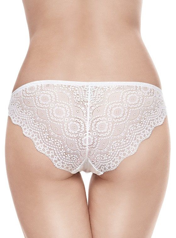 Кружевные трусики-слипы с геометрическим рисунком 3