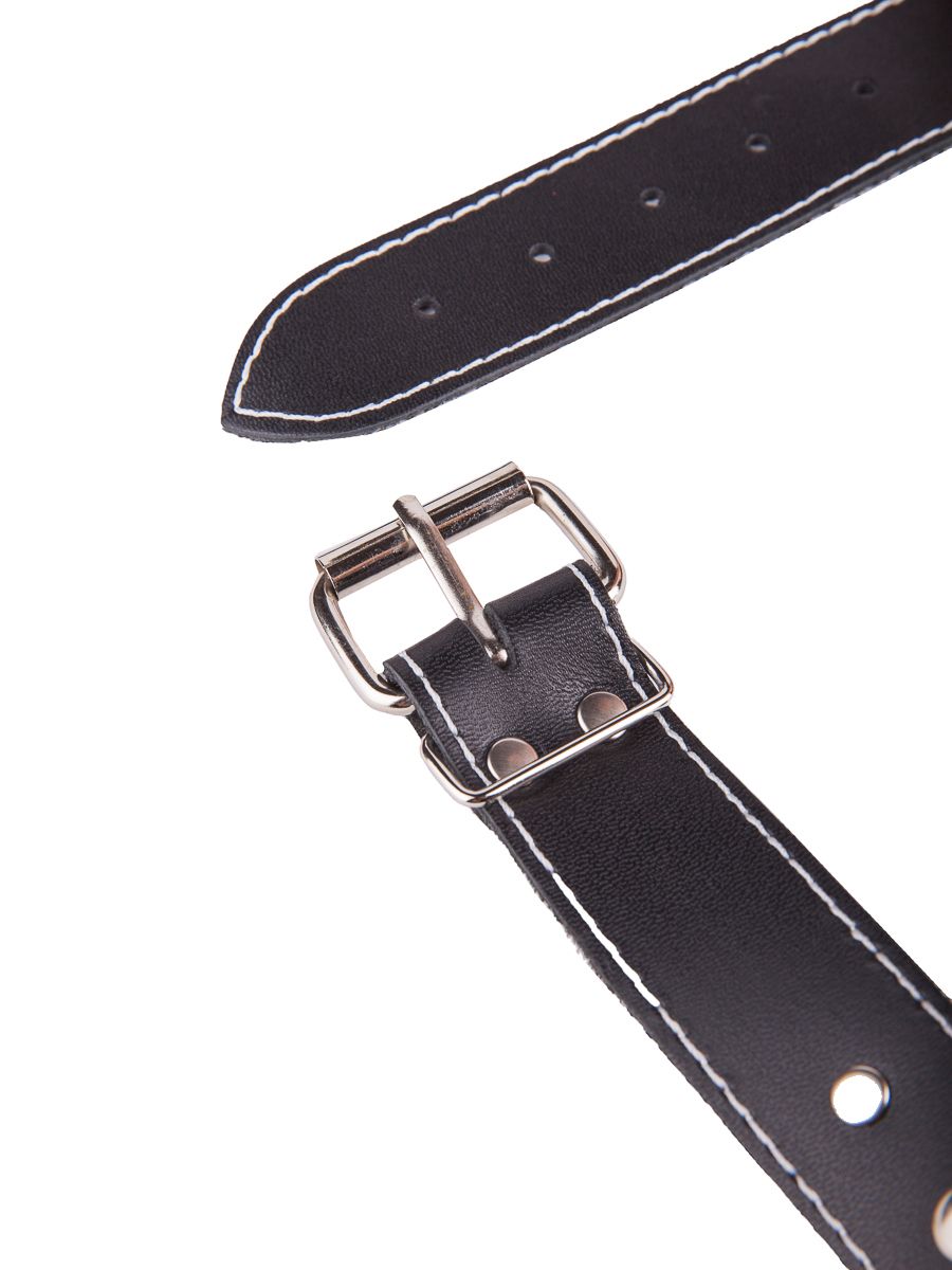 Кляп-шар на ремешках из натуральной кожи 4