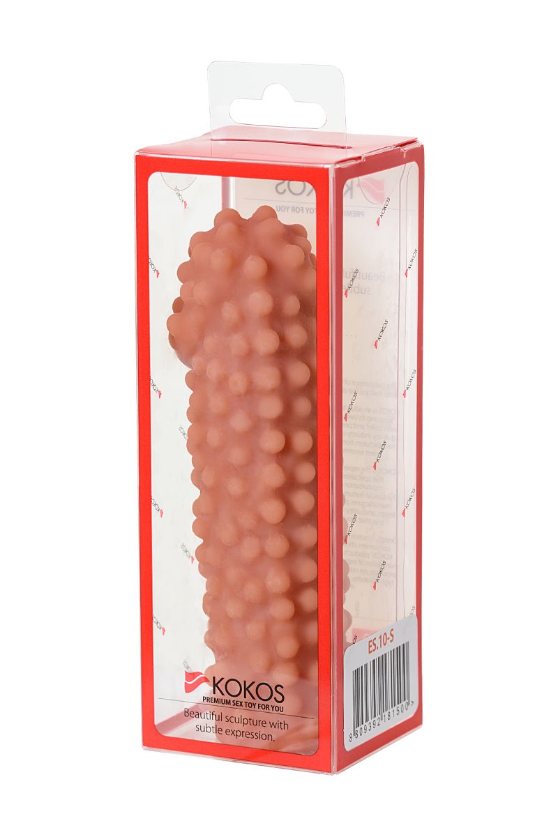 Телесная насадка на фаллос с бугорками Extreme Sleeve 010 S-size - 14,7 см. 6