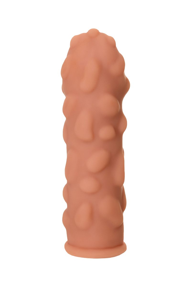 Телесная насадка на фаллос с крупными бугорками Extreme Sleeve 011 S-size - 12,7 см. 2