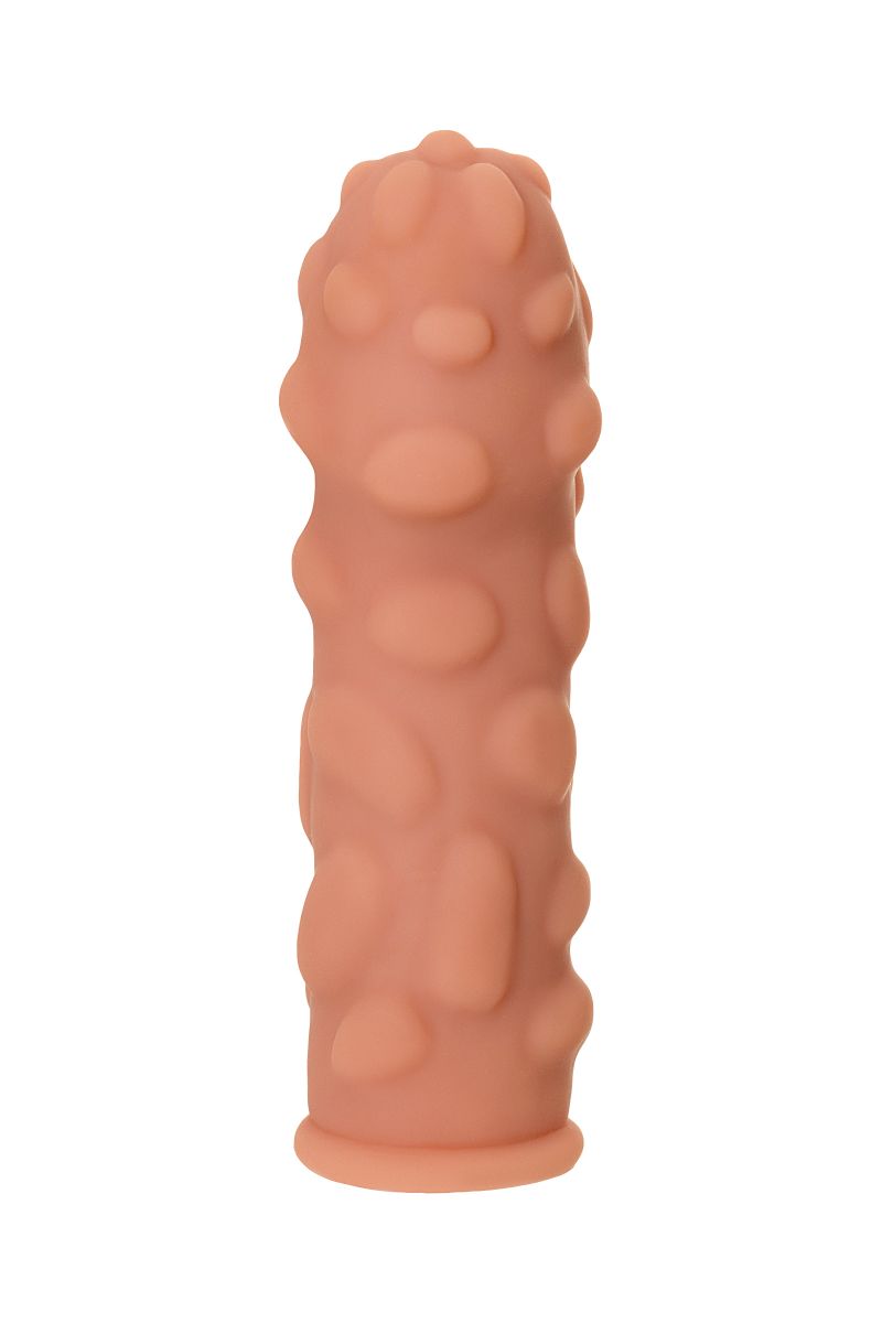 Телесная насадка на фаллос с крупными бугорками Extreme Sleeve 011 S-size - 12,7 см. 4