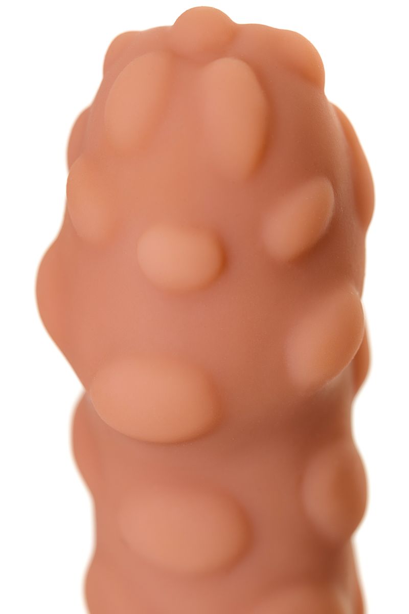 Телесная насадка на фаллос с крупными бугорками Extreme Sleeve 011 S-size - 12,7 см. 9