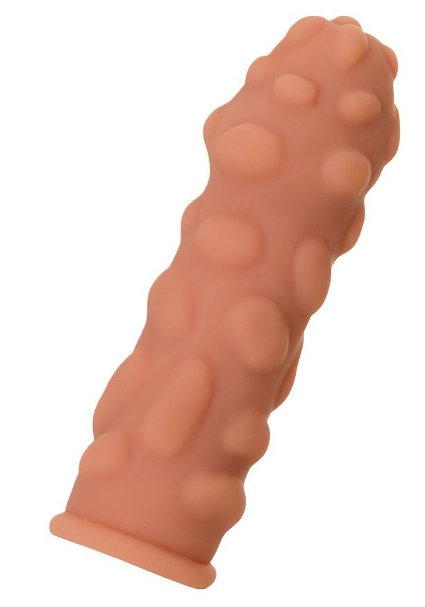 Телесная насадка на фаллос с крупными бугорками Extreme Sleeve 011 S-size - 12,7 см. 1
