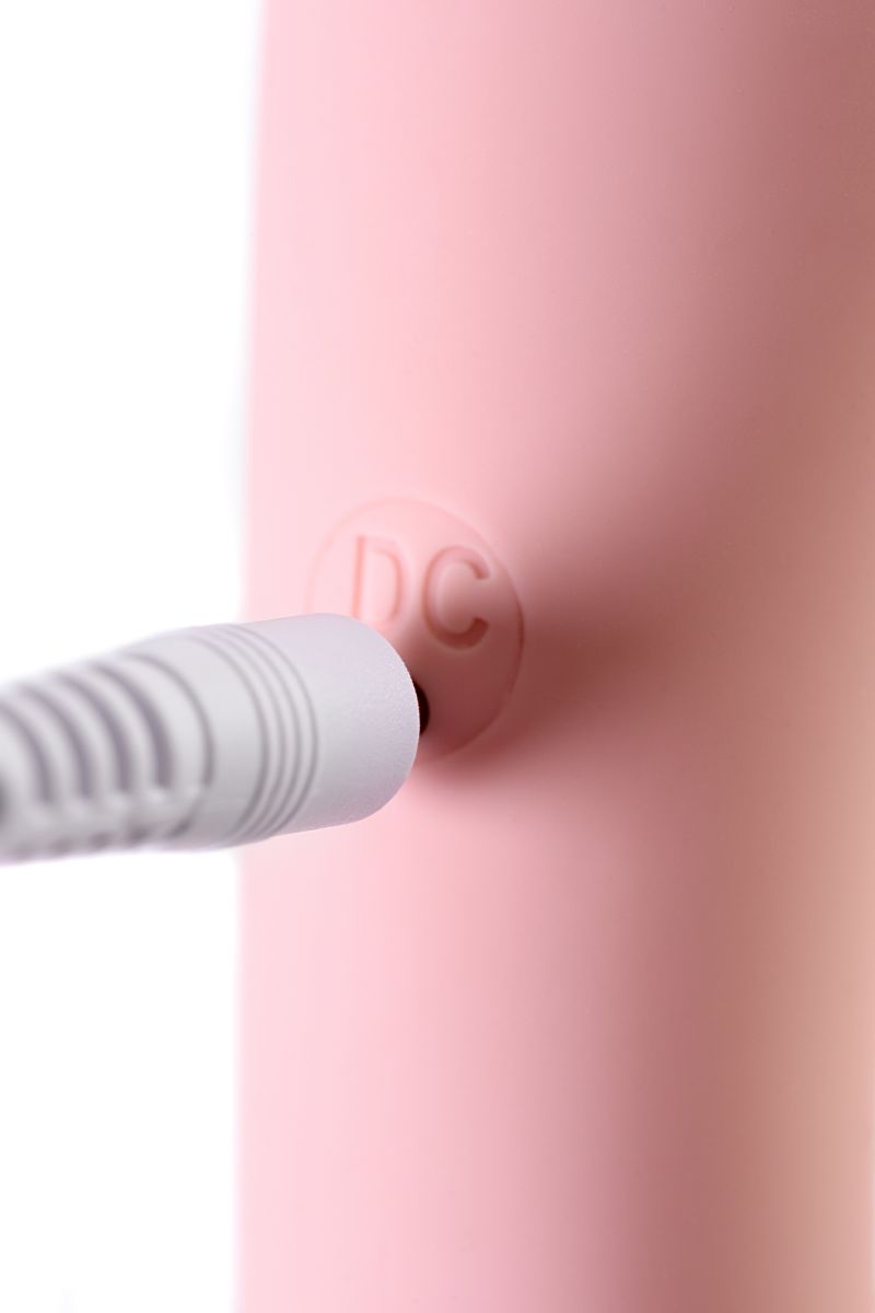 Розовый силиконовый вибратор с электростимуляцией TESLA G-POINT - 21 см. 13