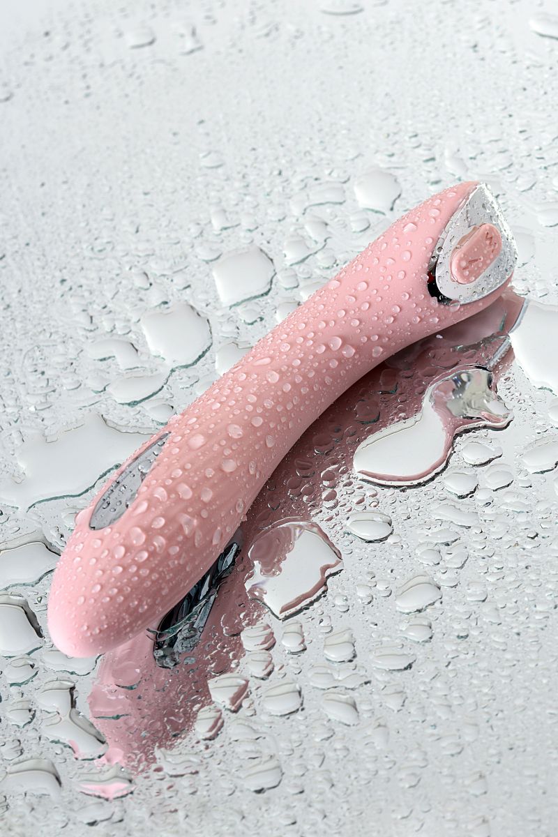 Розовый силиконовый вибратор с электростимуляцией TESLA G-POINT - 21 см. 14