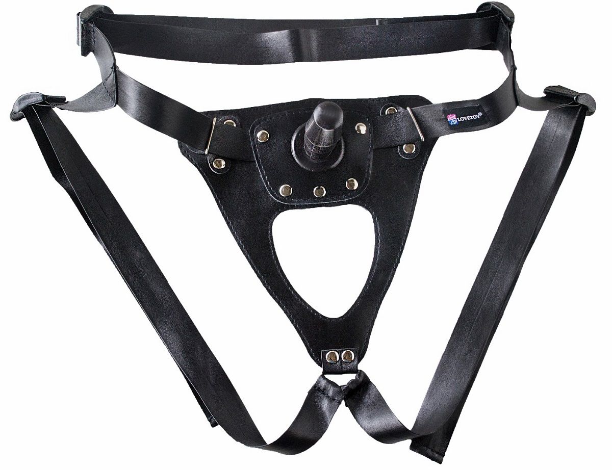 Универсальный мягкий пояс с насадкой Hard brutal BDSM-КОНСУЛ - 17 см. 4