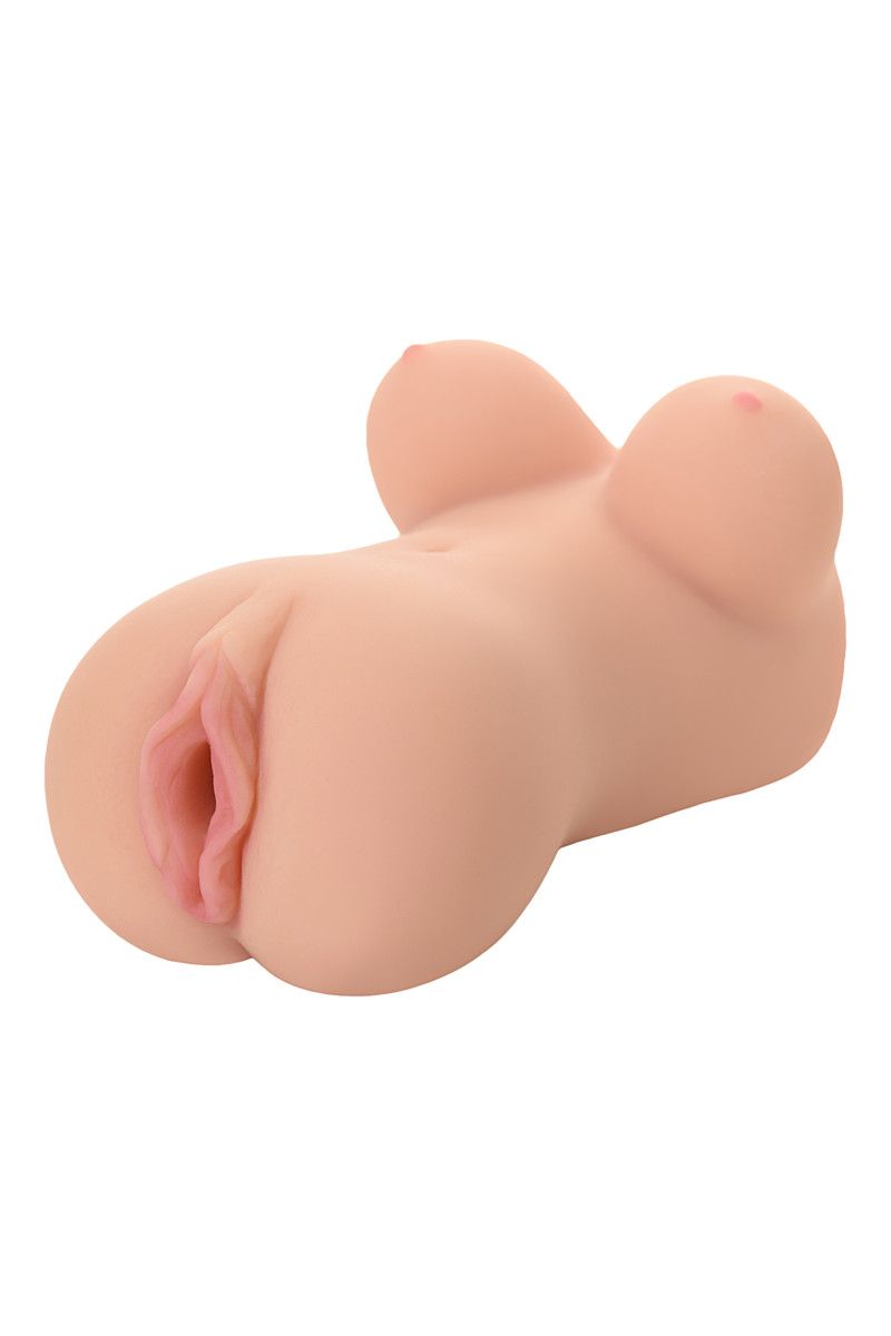 Телесный мастурбатор-вагина Clara OnaHole с имитацией груди 8