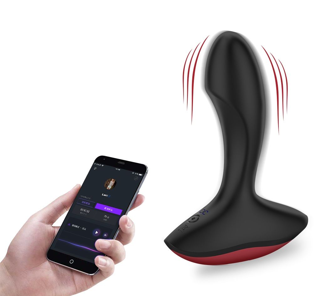 Чёрный массажер простаты Solstice 2