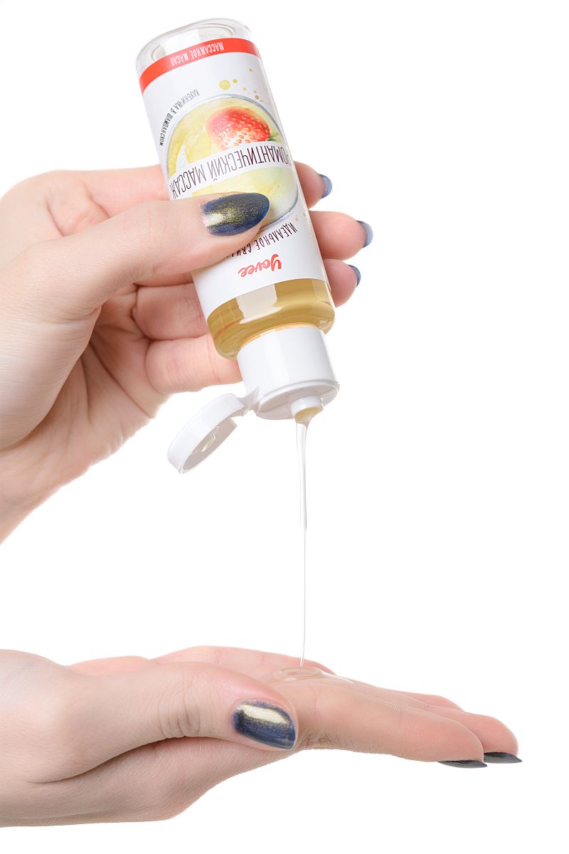 Масло для массажа «Романтический массаж» с ароматом клубники и шампанского - 50 мл. 6